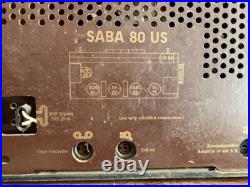 Konigsfeld Tube Radio Vintage Saba 80 Made in West Germany Untested