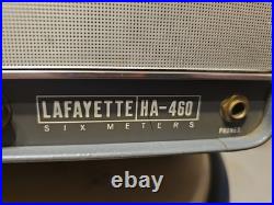 Lafayette HA-460 6M Ham Tube Radio Transceiver Vintage parts or repair untested