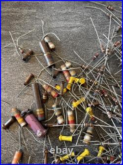 Large Lot of Vintage Resistors Carbon Composition Mixed LOC KK Tube Radio