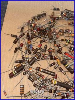 Large Lot of Vintage Resistors Carbon Composition Mixed LOC KK Tube Radio
