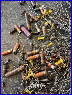 Large Lot of Vintage Resistors Carbon Composition Mixed LOC KK Tube Radio
