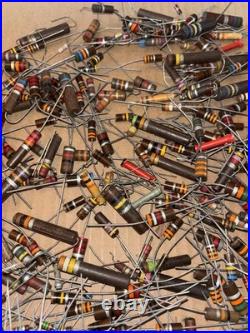 Large Lot of Vintage Resistors Carbon Composition Mixed LOC KK Tube Radio