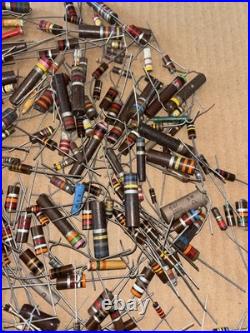 Large Lot of Vintage Resistors Carbon Composition Mixed LOC KK Tube Radio