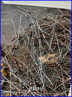 Large Lot of Vintage Resistors Carbon Composition Mixed LOC KK Tube Radio