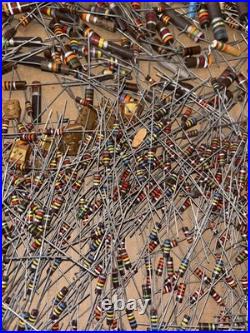 Large Lot of Vintage Resistors Carbon Composition Mixed LOC KK Tube Radio