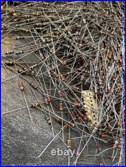 Large Lot of Vintage Resistors Carbon Composition Mixed LOC KK Tube Radio