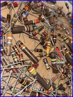 Large Lot of Vintage Resistors Carbon Composition Mixed LOC KK Tube Radio