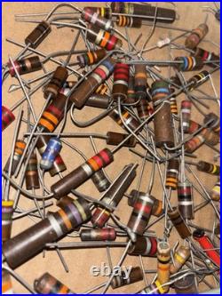 Large Lot of Vintage Resistors Carbon Composition Mixed LOC KK Tube Radio