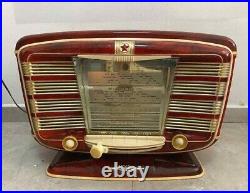 Legend Russian Soviet USSR Vintage Tube Radio -54 Zvezda-54 Red Star. Rare