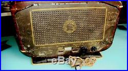 Legend Russian Soviet USSR Vintage Tube Radio -54 Zvezda-54 Red Star. Rare