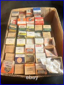 Lot Of 117 Vintage Radio / Vacuum / Tv Tubes Used & Nos (read Description)