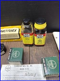 Lot Of Vintage Tube Radio Parts RCA GE HUDSON CLAROSTAT STANWYCK AEROVOX CORP GC