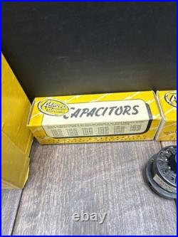 Lot Of Vintage Tube Radio Parts RCA GE HUDSON CLAROSTAT STANWYCK AEROVOX CORP GC