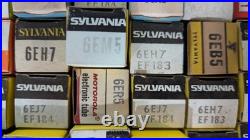 Lot of 215 Never Used Boxed Vintage Various Brands Radio/TV Vacuum Tubes