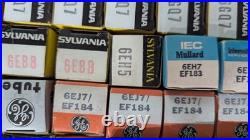 Lot of 215 Never Used Boxed Vintage Various Brands Radio/TV Vacuum Tubes