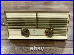 MCM Blue Twin Speaker Retro Vintage 1960 Philco J846-124 AM Tube Radio Vintage