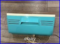 MCM Blue Twin Speaker Retro Vintage 1960 Philco J846-124 AM Tube Radio Vintage