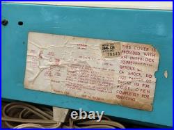 MCM Blue Twin Speaker Retro Vintage 1960 Philco J846-124 AM Tube Radio Vintage