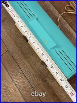 MCM Blue Twin Speaker Retro Vintage 1960 Philco J846-124 AM Tube Radio Vintage