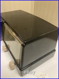 MCM VTG General Electric GE AM Bakelite Tube Radio Model # 412 Art Deco PROP