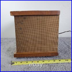 Magnavox Tube Radio FM-16 12AX7 AM/FM Vintage MCM Wood Phono Aux Working RARE