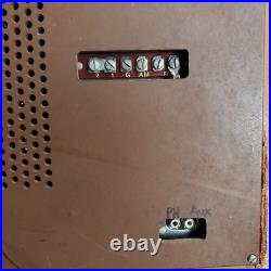 Magnavox Tube Radio FM-16 12AX7 AM/FM Vintage MCM Wood Phono Aux Working RARE