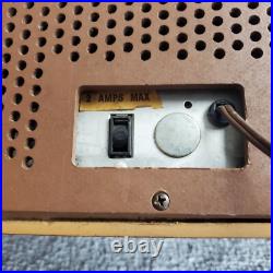Magnavox Tube Radio FM-16 12AX7 AM/FM Vintage MCM Wood Phono Aux Working RARE
