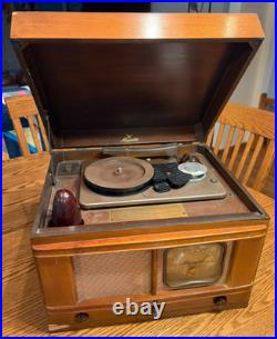 Majestic 7YR752 Tube Radio, Phonograph, & Wire Recorder, Vintage 1947, Rare