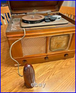 Majestic 7YR752 Tube Radio, Phonograph, & Wire Recorder, Vintage 1947, Rare