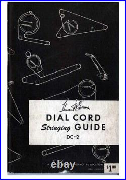Manual Fits Vintage Tube Radio Dial Cord Stringing Guide DC1 thru DC7