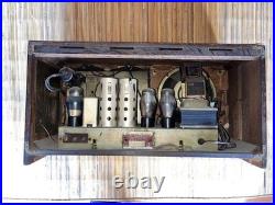 Mazda Radio 6Sb-12 Vacuum Tube Radio Showa Taisho Retro Vintage Am Radio