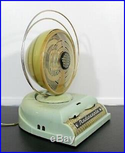 Mid Century Modern Vintage French Tube Radio Radiocapte Celard 1950s Mint Green