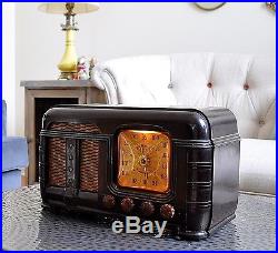 Mint RESTORED Antique Vintage FADA 790 BAKELITE Deco Tube Radio Works Perfect