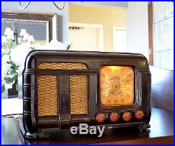 Mint RESTORED Antique Vintage FADA 790 BAKELITE Deco Tube Radio Works Perfect