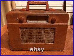 Montgomery Ward Airline 14BR-573A Vintage Portable Tube Radio Untested