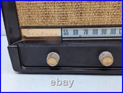 Montgomery Wards Airline Vintage Tube Radio Bakelite Twin Speaker Antique McM