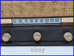 Montgomery Wards Airline Vintage Tube Radio Bakelite Twin Speaker Antique McM