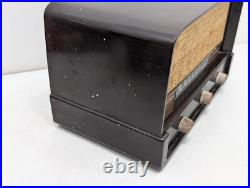 Montgomery Wards Airline Vintage Tube Radio Bakelite Twin Speaker Antique McM