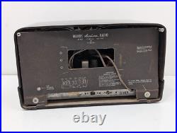 Montgomery Wards Airline Vintage Tube Radio Bakelite Twin Speaker Antique McM