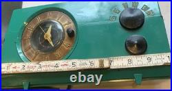 Motorola 53C 1951 Rare Green Working Tube Clock Radio Vintage Collectible Motorola 53C 1951 Rare Green Working Tube Clock Radio Vintage Collectible
