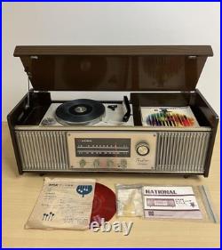 NATIONAL Table Stereo Record Player Vacuum Tube Radio Vintage JAPAN JP