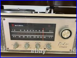 NATIONAL Table Stereo Record Player Vacuum Tube Radio Vintage JAPAN JP