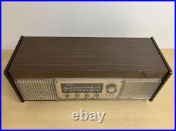NATIONAL Table Stereo Record Player Vacuum Tube Radio Vintage JAPAN JP