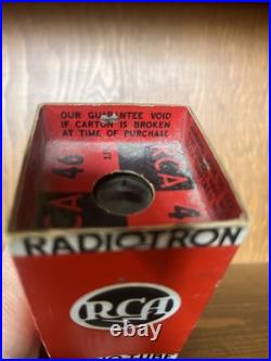 NIB! Vintage 1930s RCA Radiotron Radio Tube RCA 46 2.5V Patent Pending Carton NIB! Vintage 1930s RCA Radiotron Radio Tube RCA 46 2.5V Patent Pending Carton