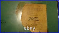 NICE Color Vintage Zenith Racetrack Radio AM 5H01 Consol-Tone WORKS