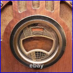 NICE Vintage Philco Model 37-650 Wooden Tombstone Radio Powers On RARE HTF