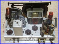 NISSEI Vintage Vacuum Tube Radio Showa Retro Wooden Tabletop Parts Repair Junk