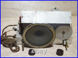 NISSEI Vintage Vacuum Tube Radio Showa Retro Wooden Tabletop Parts Repair Junk