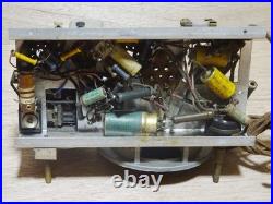 NISSEI Vintage Vacuum Tube Radio Showa Retro Wooden Tabletop Parts Repair Junk