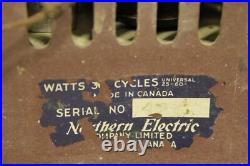 NORTHER ELECTRIC, vintage tube radio for parts/repair. (ref J 980)
